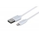 Кабель USB <-> Lightning, 2E, White, 1м (2E-CCLPVC-1MWT)