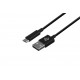 Кабель USB <-> microUSB, 2E, Black, 1 м (2E-CCMAB-BL)