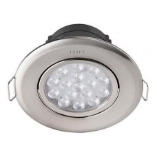Світильник стельовий круглий Philips 47040, 5W, 2700K (м'яке світло), 220V, Nickel, IP20