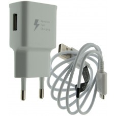 Мережевий зарядний пристрій WuW, White, 1xUSB, 2A, (T19) + кабель MicroUSB