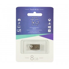 USB Flash Drive 8Gb T&G 109 Metal series Silver, TG109-8G