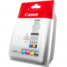 Комплект картриджей Canon CLI-471, Black/Cyan/Magenta/Yellow, 4x7 мл (0401C004)