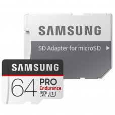 Карта памяти microSDXC, 64Gb, Class10 UHS-I, Samsung PRO Endurance, SD адаптер (MB-MJ64GA/RU)