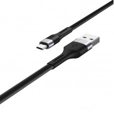 Кабель USB <-> microUSB, Hoco X34, Black, 1.2 м