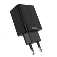 Сетевое зарядное устройство Hoco Prestige, Black, 2xUSB, 3.4A (C51A)