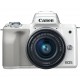 Зеркальный фотоаппарат Canon EOS M50 Kit 15-45 IS STM White (2681C057)