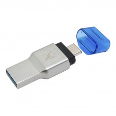 Картридер зовнішній Kingston MobileLite Duo 3C, Silver, USB 3.0, для microSD (FCR-ML3C)