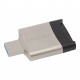 Картридер внешний Kingston MobileLite G4, Silver/Black, USB 3.0, для SD / microSD (FCR-MLG4)