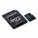 Карта памяти microSDHC, 32Gb, Class10 UHS-I U3, Kingston Canvas Go!, SD адаптер (SDCG2/32GB)