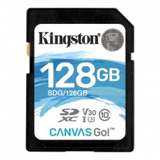 Карта памяти SDXC, 128Gb, Сlass10 UHS-I U3, Kingston Canvas Go! (SDG/128GB)