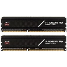 Пам'ять 8Gb x 2 (16Gb Kit) DDR4, 3200 MHz, AMD Radeon R9 Gamer, Black (R9S416G3206U2K)