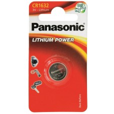 Батарейка CR1632, літієва, Panasonic, 1 шт, 3V, Blister (CR-1632EL/1B)
