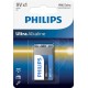 Крона щелочная (6LR61), Philips Ultra Alkaline, 1 шт, 9V, Blister (6LR61E1B/10)