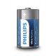 Батарейка D (LR20), лужна, Philips Ultra Alkaline, 2 шт, 1.5V, Blister (LR20E2B/10)