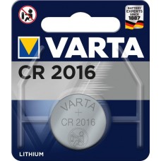 Батарейка CR2016, літієва, Varta, 1 шт, Blister (06016101401)