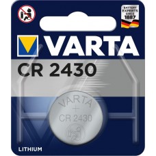 Батарейка CR2430, литиевая, Varta, 1 шт, Blister (06430101401)