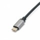 Адаптер USB 3.1 Type-C (M) - VGA (F) + HDMI (F), Extradigital, Grey, 15 см (KBH1743)