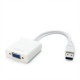 Адаптер USB 3.0 (M) - VGA (F), Extradigital, White, 15 см (KBV1744)