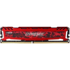 Пам'ять 8Gb DDR4, 2400 MHz, Crucial Ballistix Sport LT, Red (BLS8G4D240FSEK)