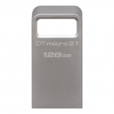 USB 3.1 Flash Drive 128Gb Kingston DataTraveler Micro, Silver, R100/W15 MB/s (DTMC3/128GB)