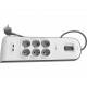 Фильтр сетевой 2 м Belkin Surge Protectors, White, 6 розеток, 2 USB (BSV604vf2M)