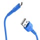 Кабель USB <-> microUSB, Hoco Star, Blue, 1 м (X30)