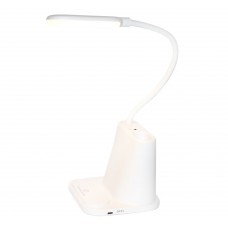 Светильник настольный Multifunction Desk Lamp, White/Warm light, USB charger, White