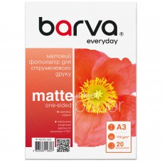 Фотобумага Barva, матовая, A3, 170 г/м², 20 л, серия 