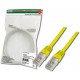 Патч-корд 0.5 м, UTP, Yellow, Digitus, литой, RJ45, кат.5е, медь (DK-1511-005/Y)