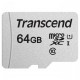 Карта памяти microSDXC, 64Gb, Transcend 300S, SD адаптер (TS64GUSD300S-A)