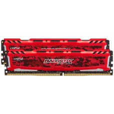 Память 4Gb x 2 (8Gb Kit) DDR4, 2666 MHz, Crucial Ballistix Sport LT, Red (BLS2K4G4D26BFSE)