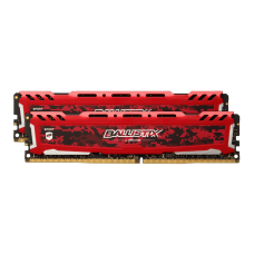 Память 8Gb x 2 (16Gb Kit) DDR4, 3000 MHz, Crucial Ballistix Sport LT, Red (BLS2K8G4D30AESEK)
