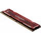 Пам'ять 16Gb DDR4, 3200 MHz, Crucial Ballistix Sport LT, Red (BLS16G4D32AESE)