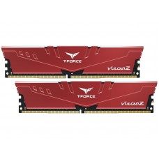 Пам'ять 4Gb x 2 (8Gb Kit) DDR4, 2666 MHz, Team T-Force Vulcan Z, Red (TLZRD48G2666HC18HDC01)