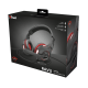 Наушники Trust GXT 407 Ravu Illuminated Gaming, Black/Red, USB / 3.5 мм, складной микрофон (23372)