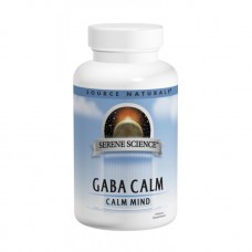 GABA (гама-аміномасляна кислота), Serene Science, Source Naturals, 60 таблеток для розсмоктування