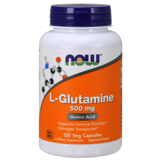 L-Глютамин, 500 мг, Now Foods, 120 гелевых капсул