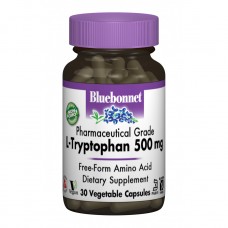 L-Триптофан 500 мг, Bluebonnet Nutrition, 30 капсул