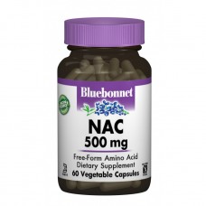 NAC (N-Ацетил-L-Цистеин) 500 мг, Bluebonnet Nutrition, 60 гелевых капсул
