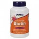 Витамин В7, Биотин, 10000 мкг, Now Foods, 120 гелевых капсул