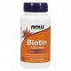 Витамин В7, Биотин, 5000 мкг, Now Foods, 60 гелевых капсул