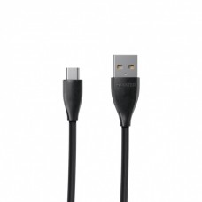 Кабель USB - micro USB 1 м Maxxter Black, 2.4А, преміум (UB-M-USB-01BK)