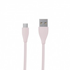 Кабель USB - micro USB 1 м Maxxter Pink, 2.4А, преміум (UB-M-USB-01GP)