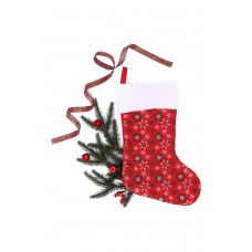 Новогодний носок для подарков ColorWay 