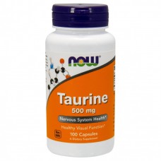 Таурин 500 мг, Now Foods, 100 капсул