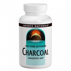 Уголь 260 мг, Source Naturals, 100 капсул