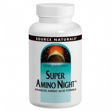 Вдосконалена аміно формула, Super Amino Night, Source Naturals, 60 капсул