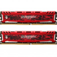 Память 8Gb x 2 (16Gb Kit) DDR4, 3200 MHz, Crucial Ballistix Sport LT, Red (BLS2K8G4D32AESEK)