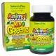 Витаминный комплекс из зеленых суперфудов для детей, тропик, Animal Parade, Natures Plus, 90 ж.таб.
