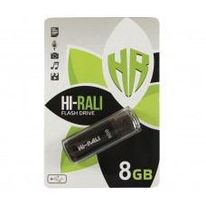 USB Flash Drive 8Gb Hi-Rali Stark series Black, HI-8GBSTBK
